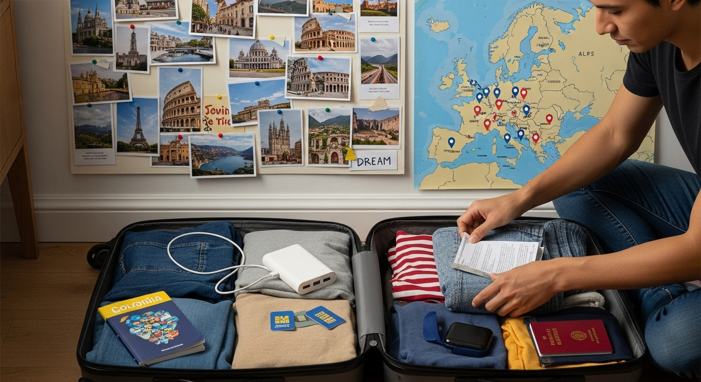 ¿Qué llevar a tu viaje a Europa? Guía completa de viaje
